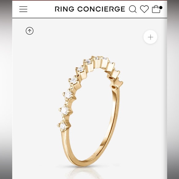 Ring Concierge - Diamond Station Stackable Ring Size 6.5 - Picture 6 of 6